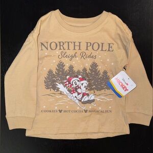 Disney Toddler Mickey & Minnie North Pole Longsleeve T-shirt